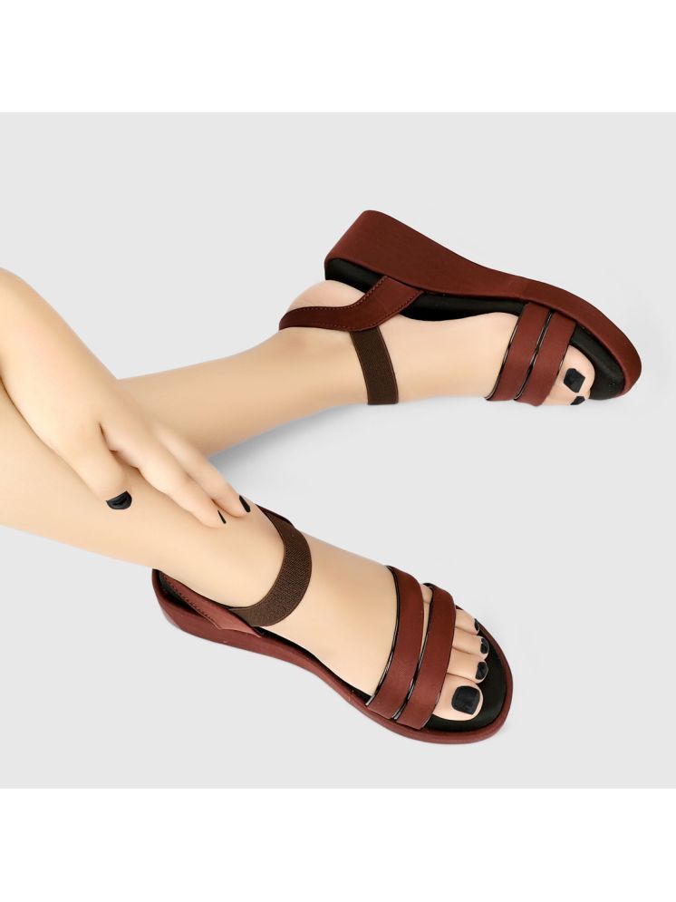     			Rimezs Brown Women's Sandal Heels