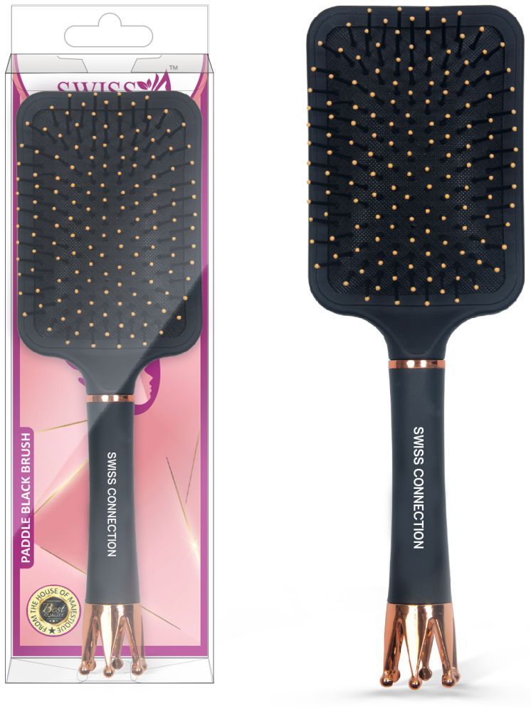     			Swiss Connection Paddle Brush For All Hair Types ( Pack of 1 )