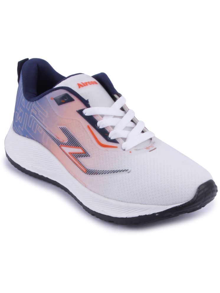     			AIRCON White,Orange,Blue Men's Sports Running Shoes