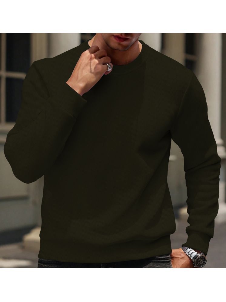     			KAJARU Cotton Blend Round Neck Men's Sweatshirt - Green ( Pack of 1 )