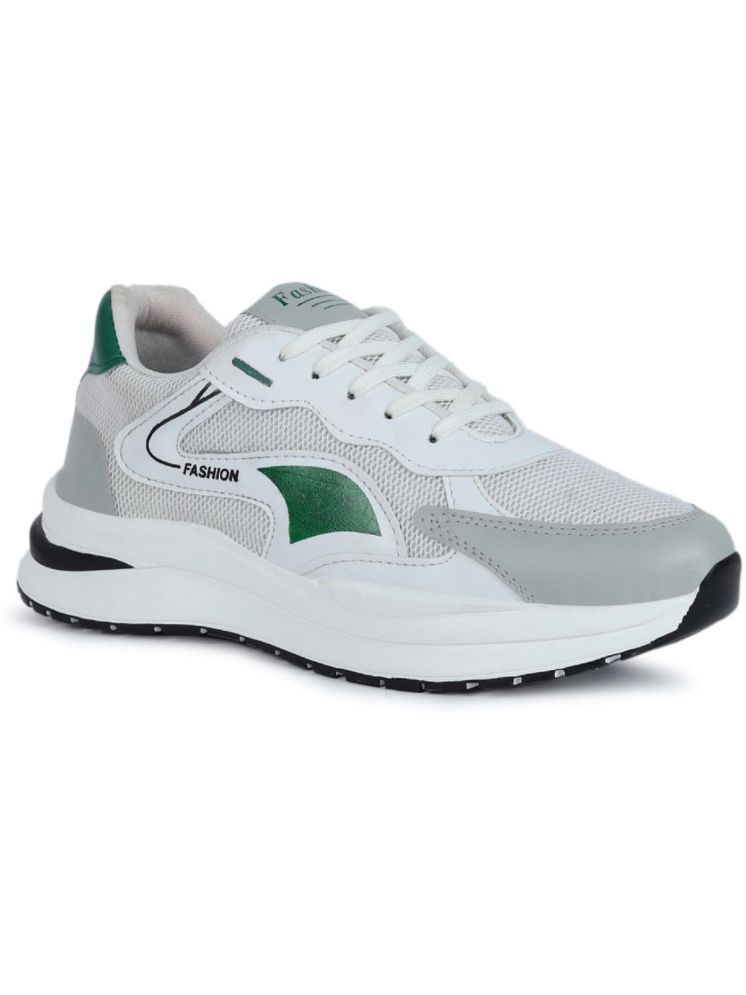     			Kimba Stylish,Comfort White Men's Sports Running Shoes