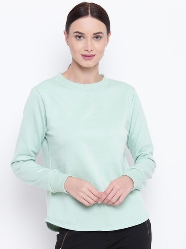     			PPTHEFASHIONHUB Sea Green Cotton Blend Regular Fit Women's T-Shirt ( Pack of 1 )