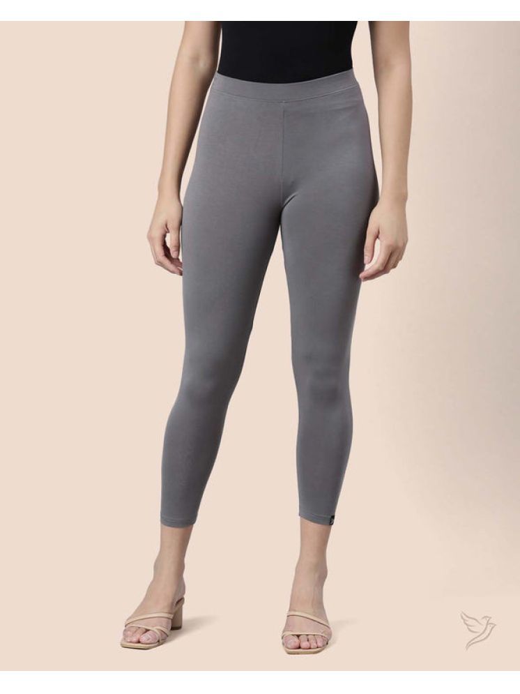     			Twin Birds - Grey Viscose Women's Leggings ( Pack of 1 )