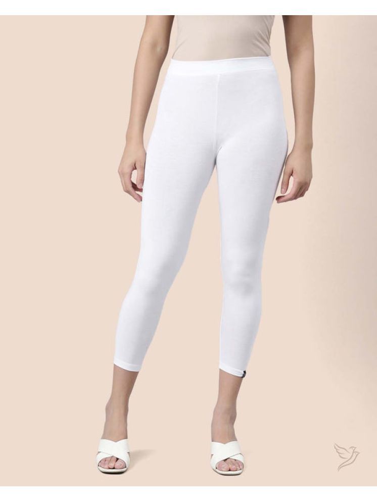     			Twin Birds - White Viscose Women's Leggings ( Pack of 1 )