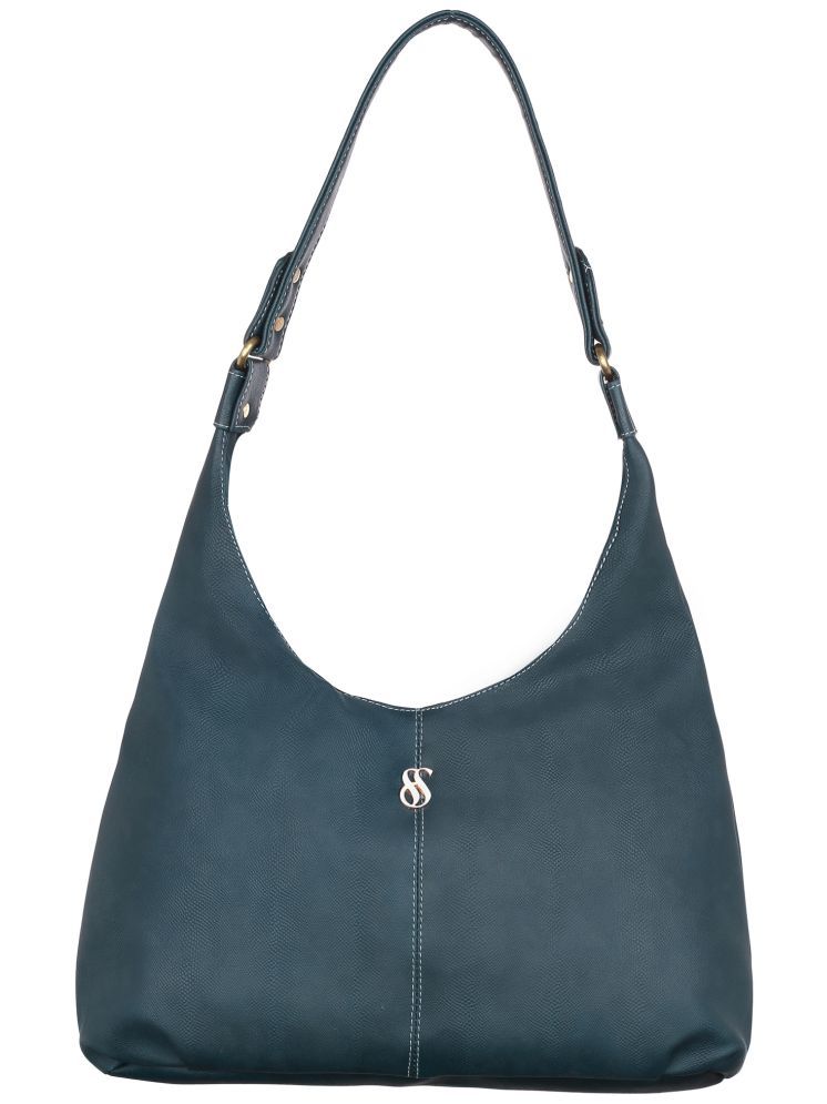     			Fostelo Blue Faux Leather Shoulder Bag