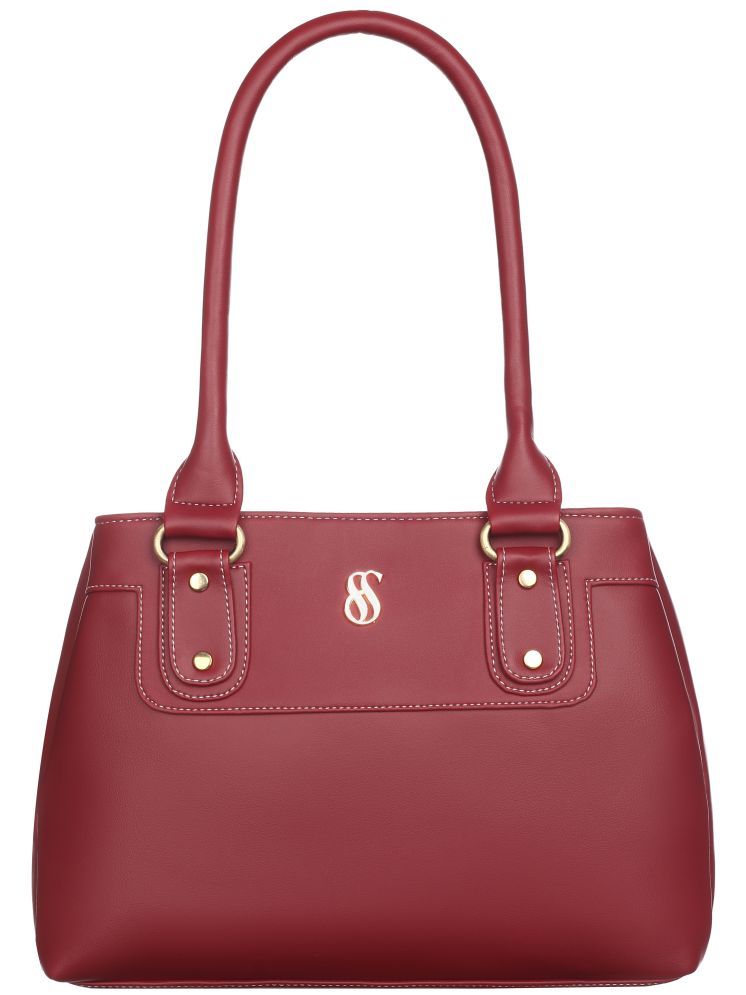     			Fostelo Maroon Faux Leather Shoulder Bag