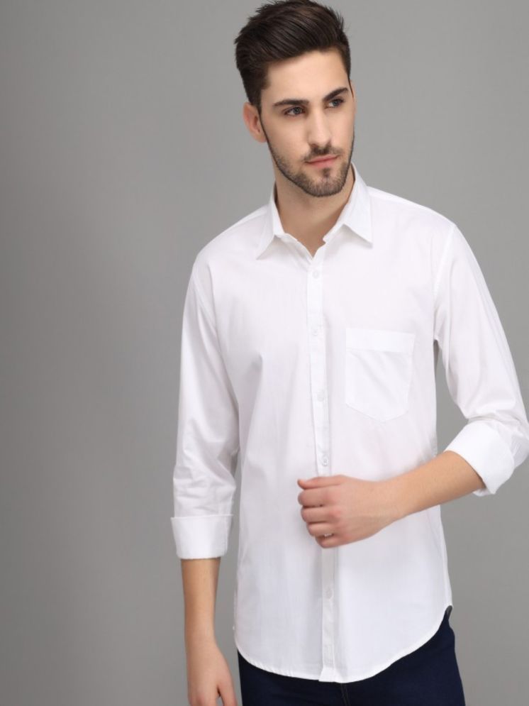     			Mens Fashion Store Cotton Blend Regular Fit Full Sleeves Men's Formal Shirt - White ( Pack of 2 )