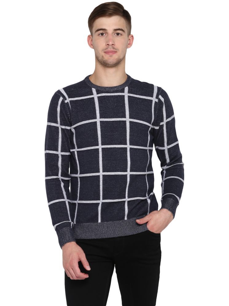     			Red Tape Cotton Blend Round Neck Men's Full Sleeves Pullover Sweater - Navy ( Pack of 1 )