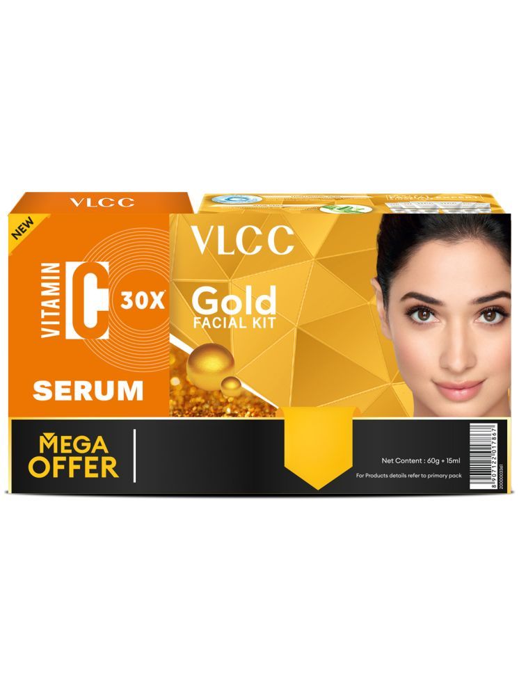     			VLCC 2 Times Use Facial Kit For All Skin Type Gold 75 g ( Pack of 1 )