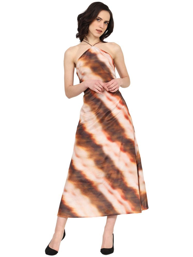     			Akiko Polyester Dyed Midi Women's Gown - Multicolor ( Pack of 1 )