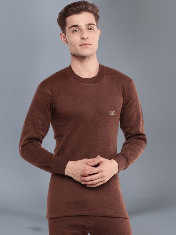     			Dollar Pack of 1 Cotton Blend Men's Thermal Tops ( Brown )