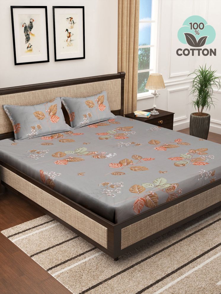     			Klotthe Cotton Nature 1 Double with 2 Pillow Covers - Multicolor