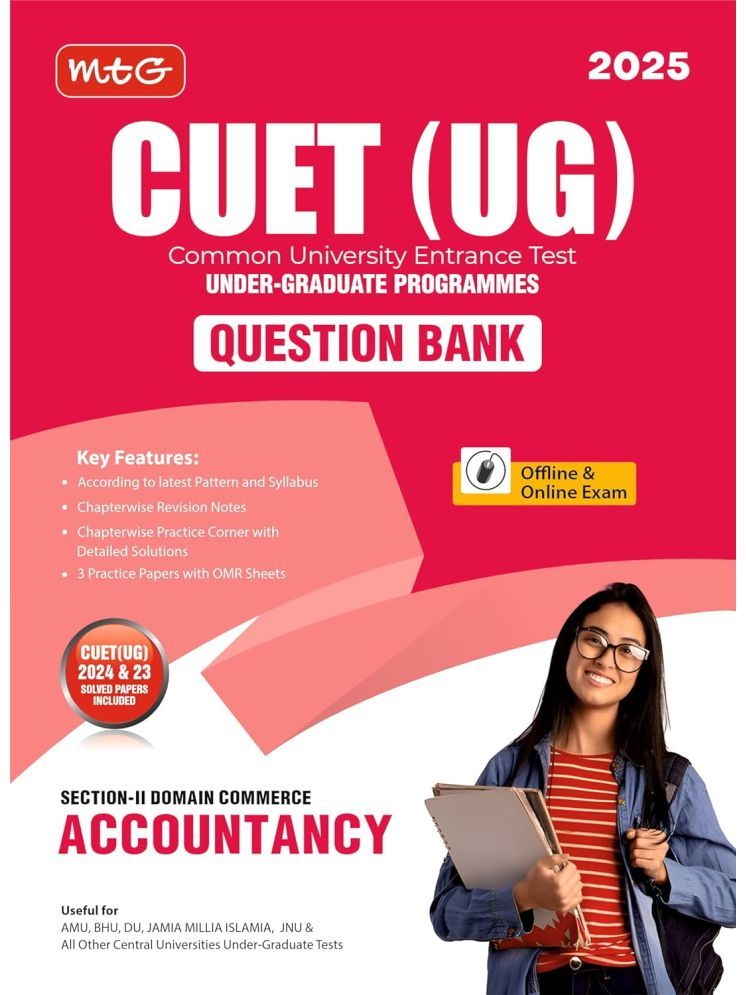     			MTG NTA CUET (UG) Chapterwise Question Bank Accountancy With Practice Papers & OMR Sheet | Entrance Exam Preparation Book 2025