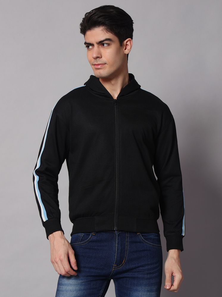     			OBAAN Fleece Hooded Men's Sweatshirt - Black ( Pack of 1 )