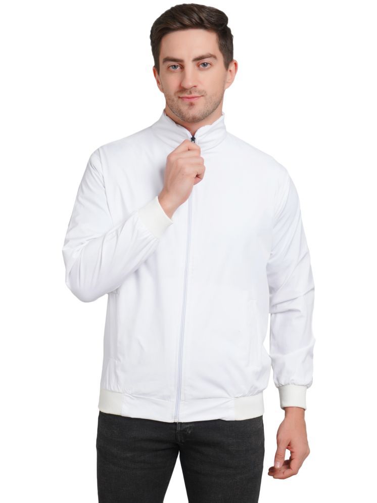     			PLUS PARADISE Polyester Men's Casual Jacket - White ( Pack of 1 )