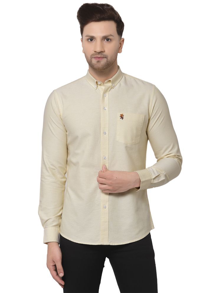     			Red Tape 100% Cotton Regular Fit Solids Full Sleeves Men's Casual Shirt - Yellow ( Pack of 1 )