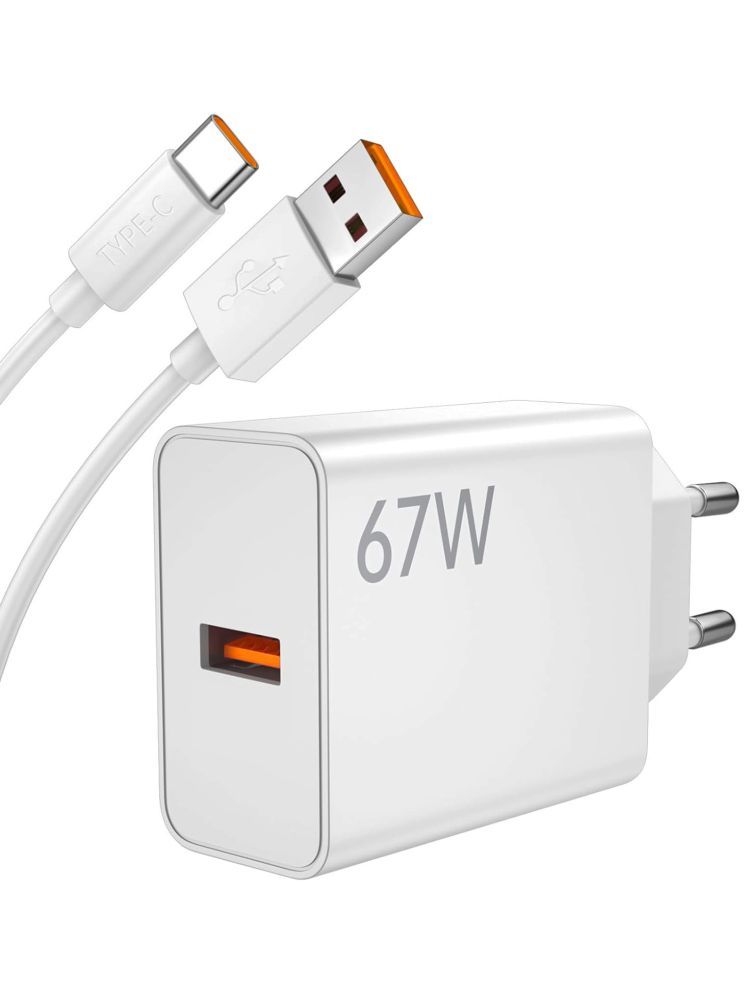     			Retailstore 67Watt Fast Charger with Type-C Usb Cable Wall Charger 1