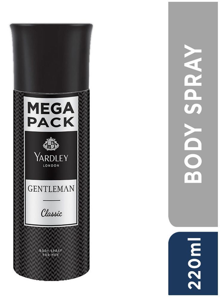     			Yardley Gentleman Classic deo MEGA PACK 220ml Deodorant Spray & Perfume for Men 220 ml ( Pack of 1 )