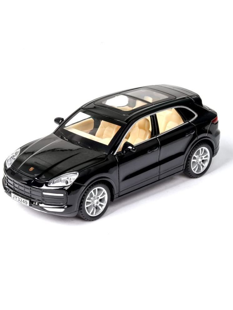     			Bluebell Black 1:32 Porche Cayenne Exclusive Alloy Metal Pull Back Die-cast Car with Openable Doors & Light, Music Boys Gifts Toys for Kids (Pack of 1)