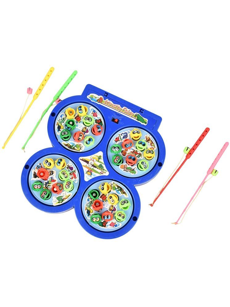     			Bluebell Fishing Game with Magnetic Rods and Fishes, Battery Operated for Kids (Multi Color)