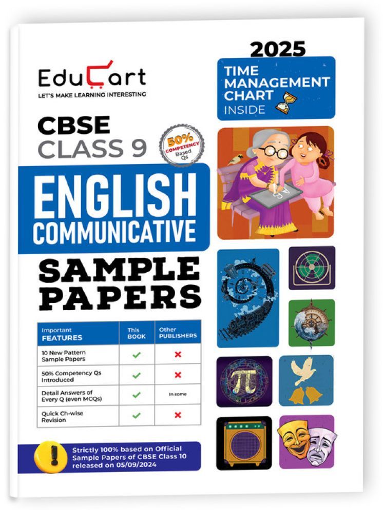     			Educart CBSE English Communicative Class 9 Sample Papers for 2024-25 (Introducing Revision Maps) 2025