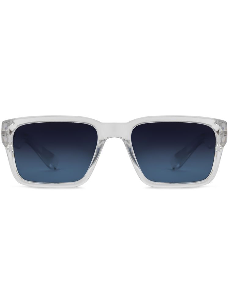     			Hexxa Black Rectangular Sunglasses ( Pack of 1 )