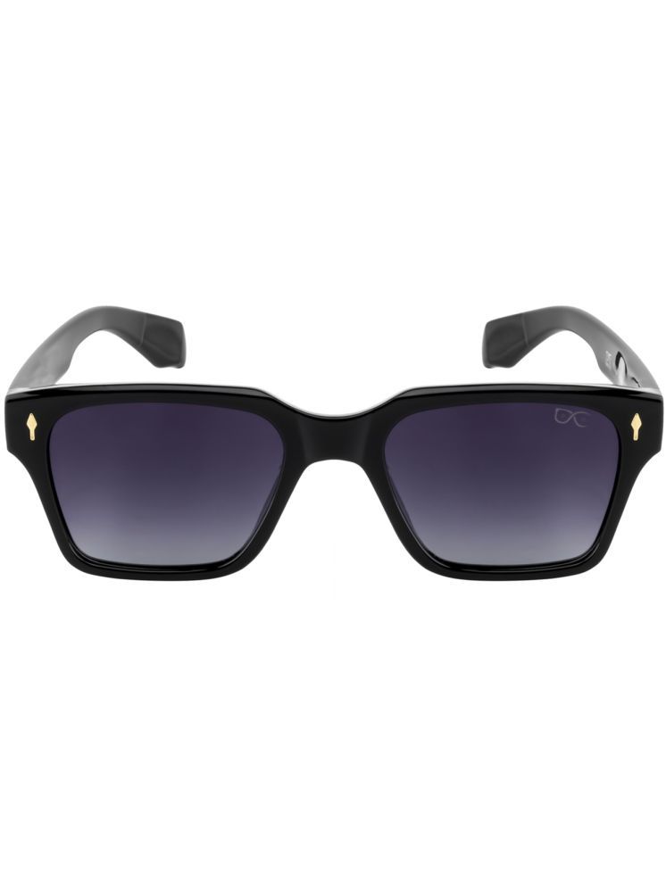     			Hexxa Black Rectangular Sunglasses ( Pack of 1 )