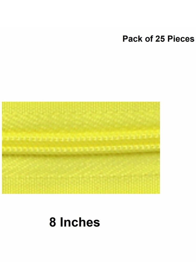     			Jyoti Zipper - Concealed Size 3 - Color 20 (25 Zips of 8 Inches) Open-Ended, Ideal for Tailoring, Crafts, Fashion, Dressmaking | Zips Used in Stitching, Sewing, Pants, Bags - Pack of 25 Pieces