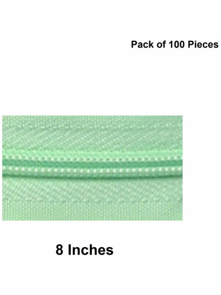     			Jyoti Zipper - Concealed Size 3 - Color 15 (100 Zips of 8 Inches) Open-Ended, Ideal for Tailoring, Crafts, Fashion, Dressmaking | Zips Used in Stitching, Sewing, Pants, Bags - Pack of 100 Pieces