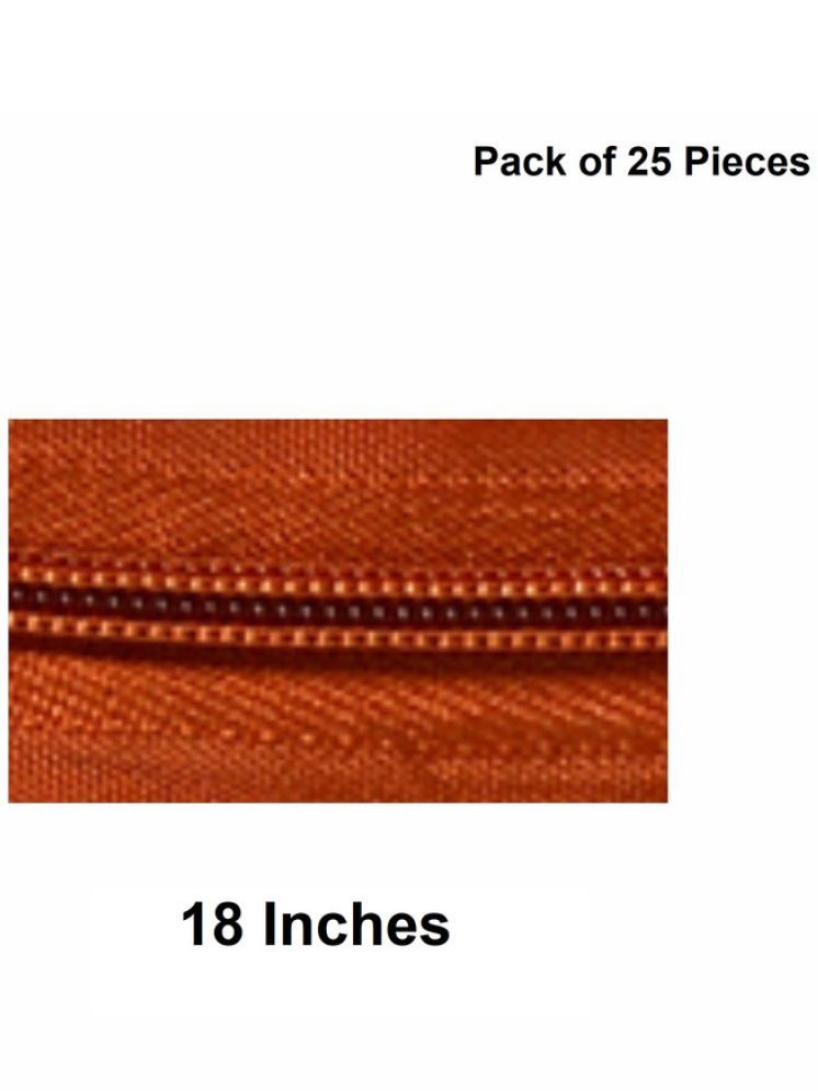     			Jyoti Zipper - Concealed Size 3 - Color 40 (25 Zips of 18 Inches) Open-Ended, Ideal for Tailoring, Crafts, Fashion, Dressmaking | Zips Used in Stitching, Sewing, Pants, Bags - Pack of 25 Pieces