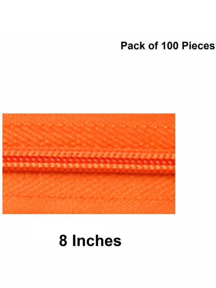     			Jyoti Zipper - Concealed Size 3 - Color 28 (100 Zips of 8 Inches) Open-Ended, Ideal for Tailoring, Crafts, Fashion, Dressmaking | Zips Used in Stitching, Sewing, Pants, Bags - Pack of 100 Pieces