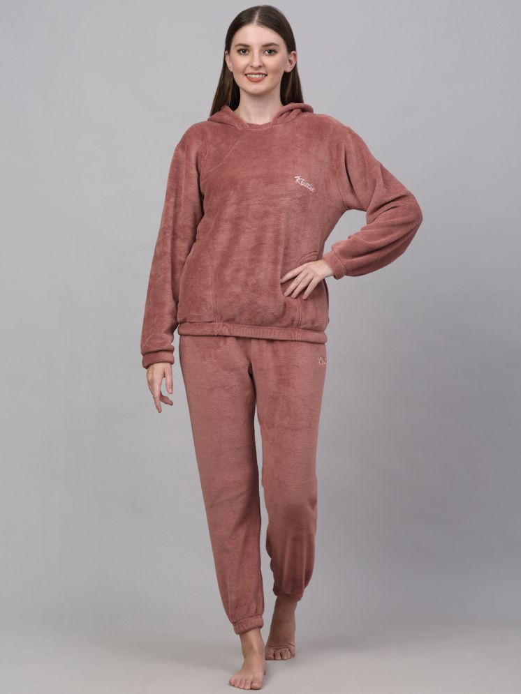     			Klotthe Rust Woollen Women's Nightwear Nightsuit Sets ( Pack of 1 )