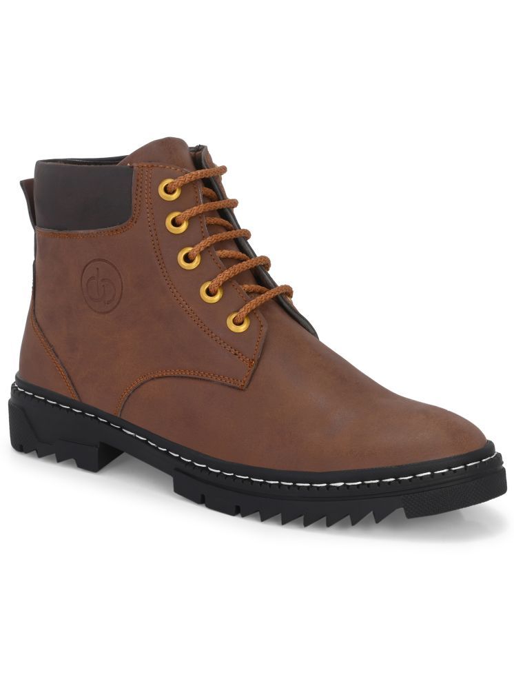     			Leeport Tan Men's Casual Boots