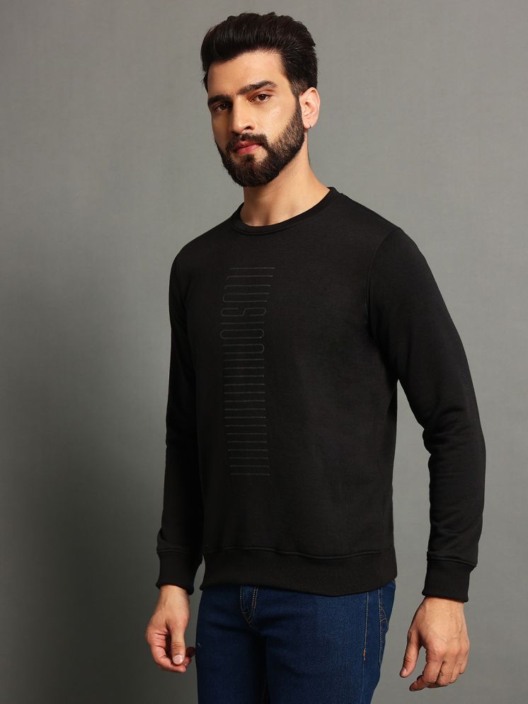     			OGEN Fleece Round Neck Men's Sweatshirt - Black ( Pack of 1 )