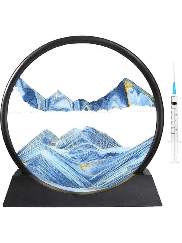     			RAMDEV ENTERPRISE  Moving Sand Art Picture Glass Liquid Painting 3D Natural Landscape showpieces for Home Decor Antique Gifts for Kids Office Desktop Decoration Desk Table Decorative Items