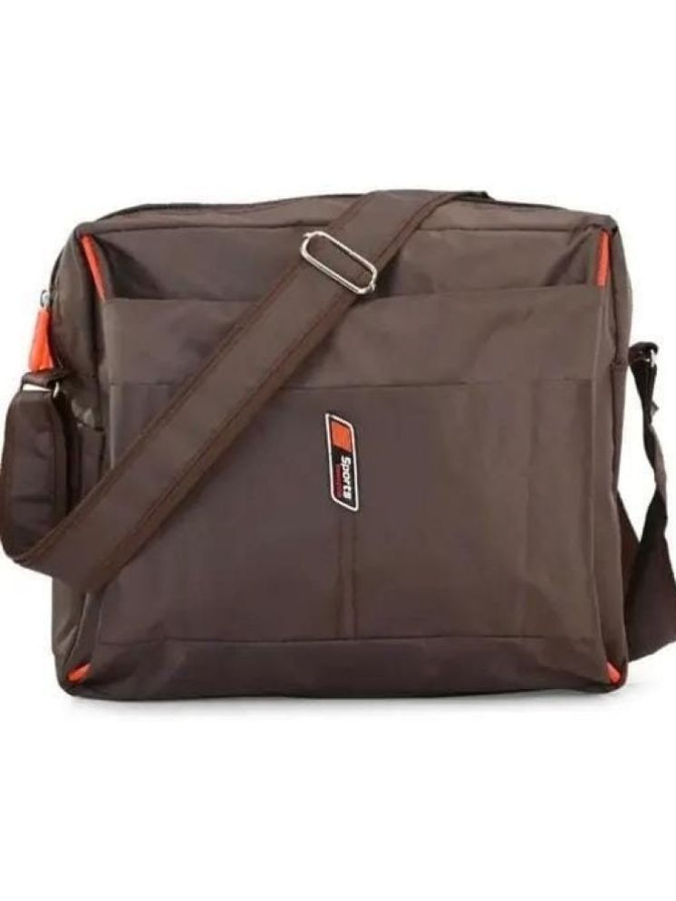     			Raylan Brown Solid Messenger Bag