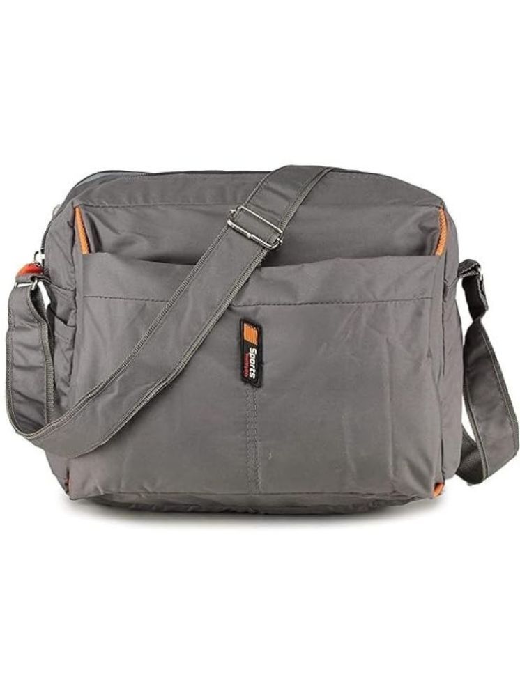     			Raylan Grey Solid Messenger Bag