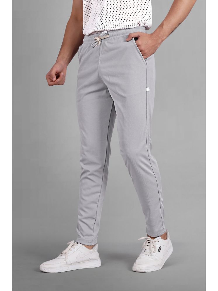     			Septem Grey Cotton Blend Men's Sports Trackpants ( Pack of 1 )