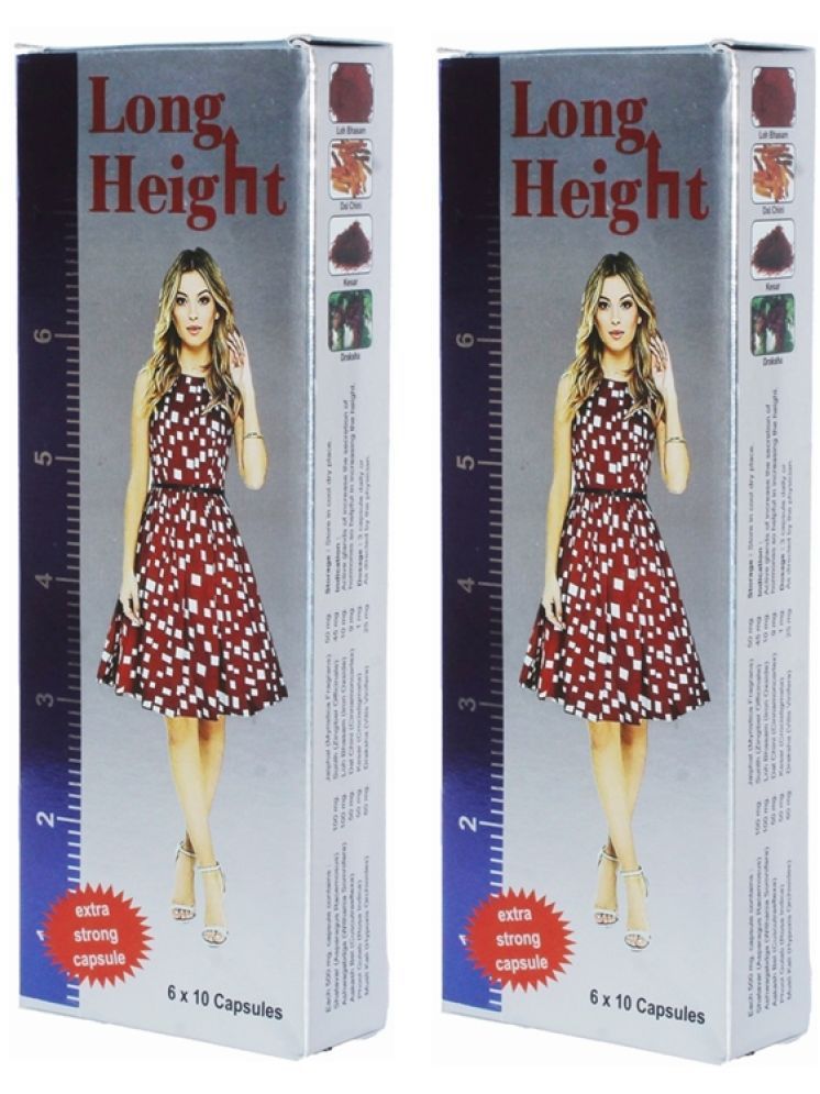     			G & G Pharmacy Long Height (Increase Height Naturally) Capsule 60 no.s Unflavoured Pack of 2