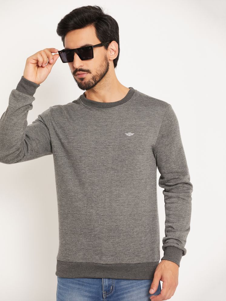     			GET GOLF Fleece Round Neck Men's Sweatshirt - Grey ( Pack of 1 )