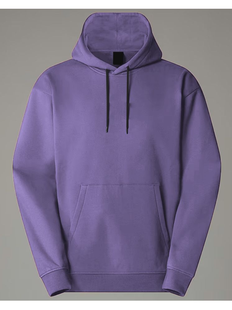     			Lime Cotton Blend Hooded Men's Sweatshirt - Lavender ( Pack of 1 )