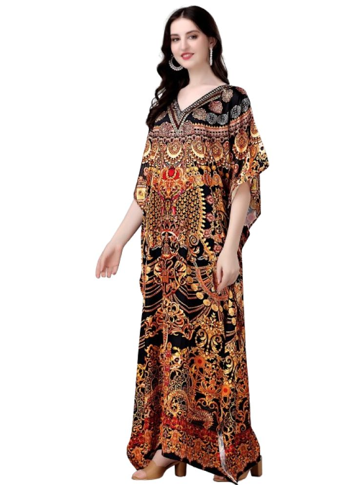     			SILK SUTRA Multi Color Satin Women's Kaftan ( Pack of 1 )