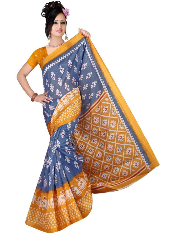     			Samai Cotton Silk Printed Saree With Blouse Piece - Multicolor7 ( Pack of 1 )