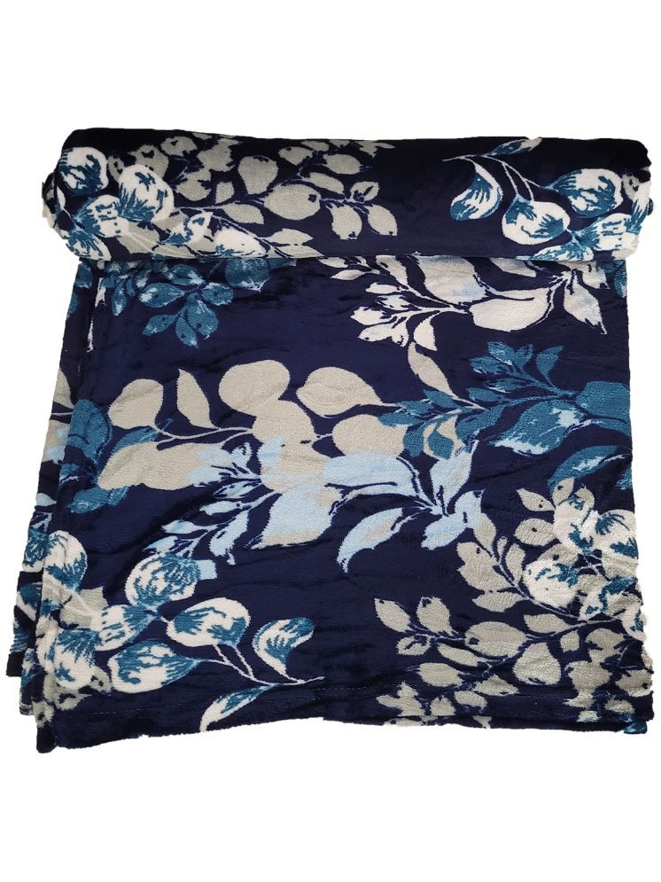     			Welhouse Mink Floral Single Bed Blanket ( 270 cm x 150 cm ) - Multicolor ( Pack of 1 )