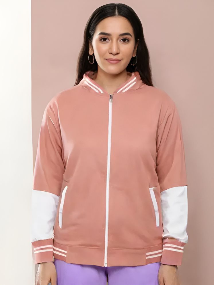     			plusperfaction - Polyester Peach Bomber Jackets