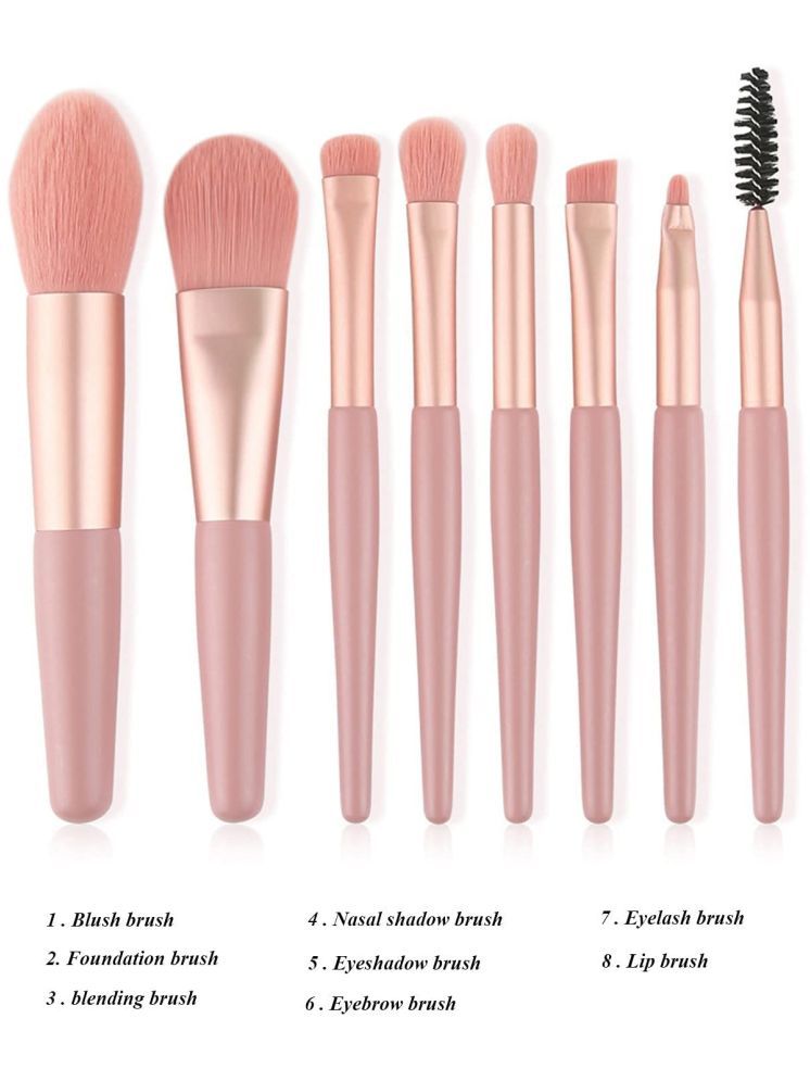     			purrpalax purrpalax Synthetic Foundation Brush,Concealer Brush 8 Pcs 10 g