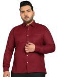 IVOC Plus Size Solid Spread Collar Formal Shirt