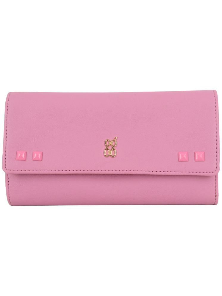     			Baggit PU Pink Women's Three fold Wallet ( Pack of 1 )