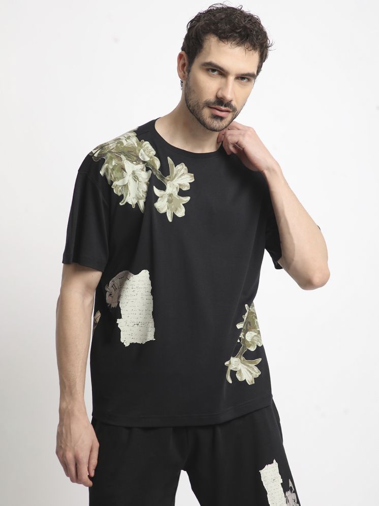     			Bene Kleed Men Printed Pure Cotton Oversized Fit T-shirt