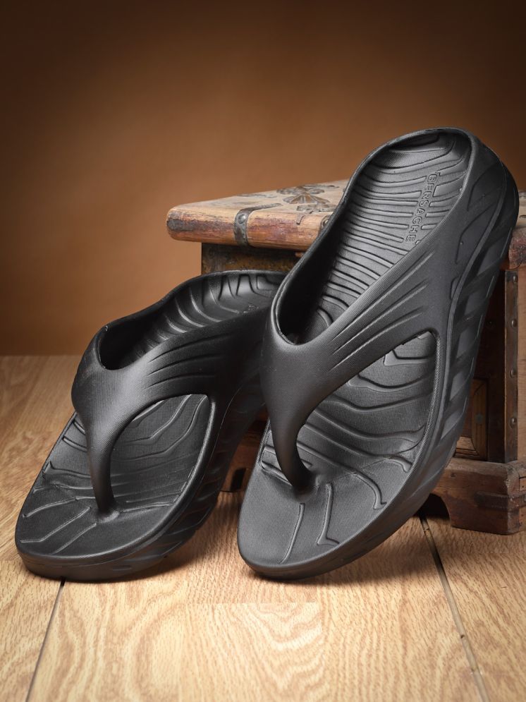     			Bersache Black Men's Daily Slipper